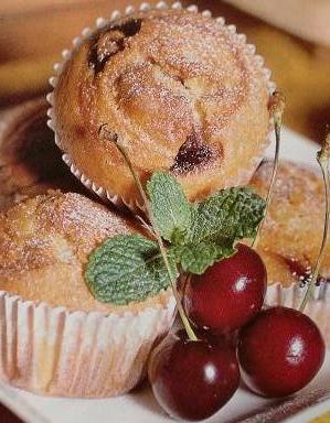 home sour cherry muffins